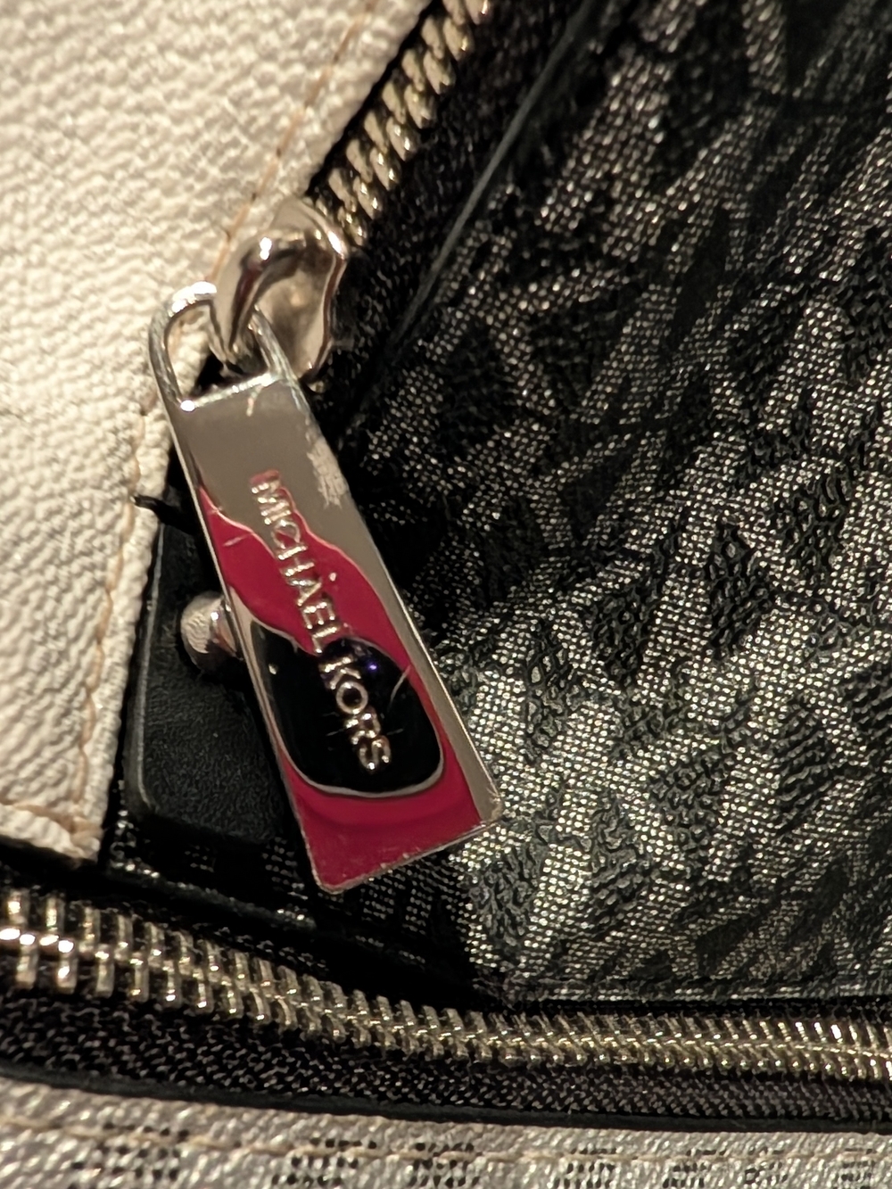 Michael Kors Black Logo Print Backpack - Picture 14 of 14